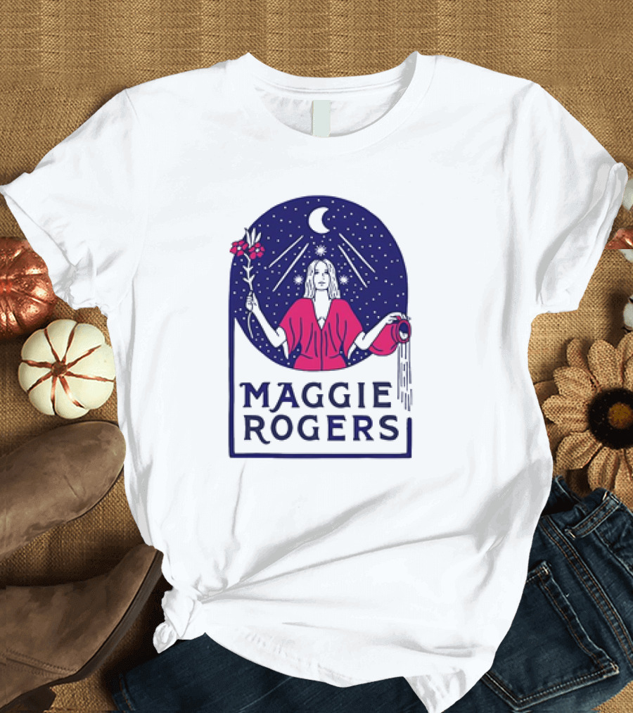 Maggie Rogers The Magi Celestial Moon Starry Night Water Bearer T-Shirt