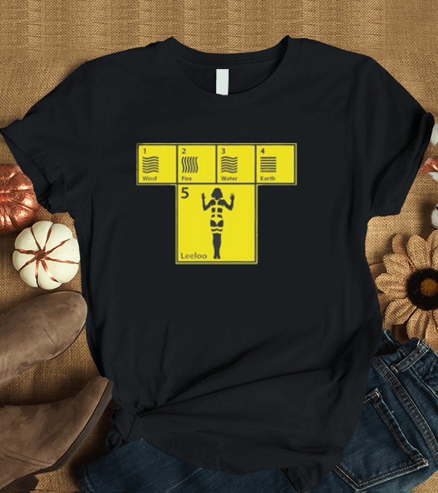Five Elements Wind Fire Water Earth Leeloo Iconic T-Shirt
