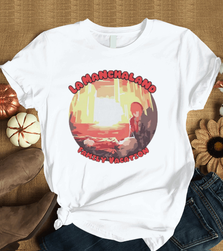 La Manchaland Family Vacation Sci-Fi Adventure Scene T-Shirt
