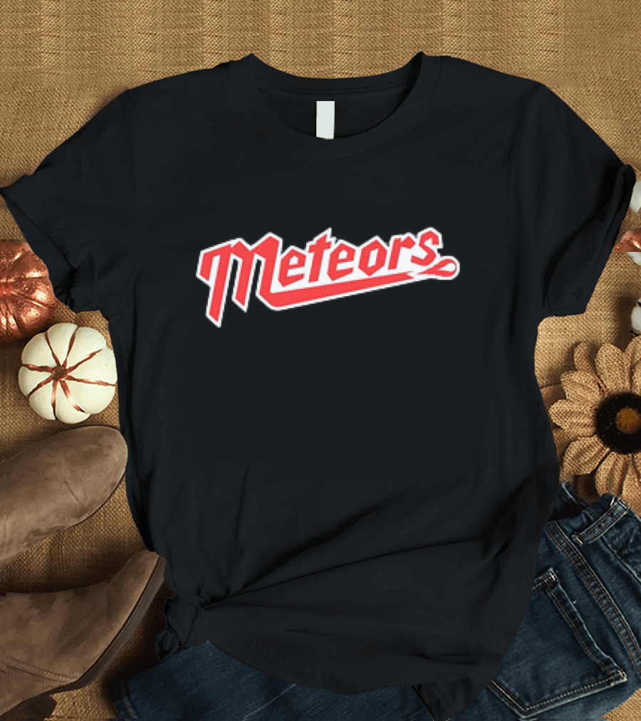 Metropolis Meteors Team Logo Bold Red Block T-Shirt