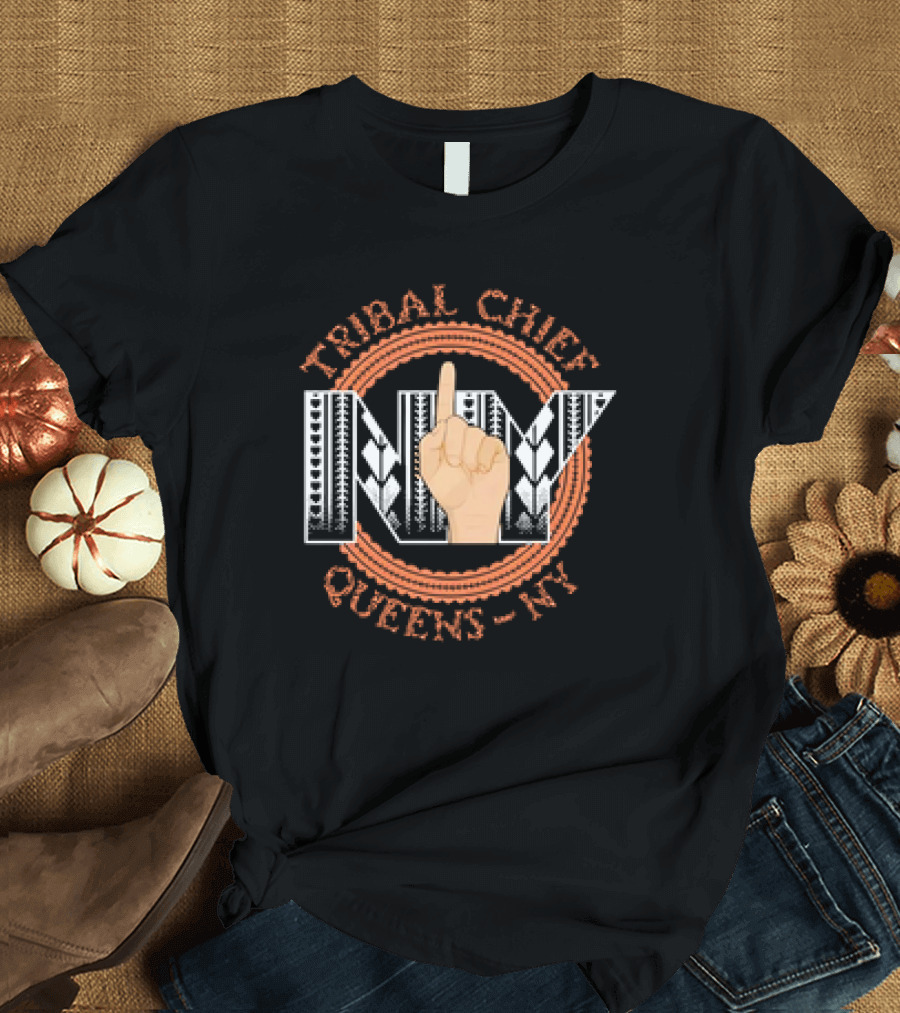 Tribal Chief NY Hand Gesture Queens-NY T-Shirt