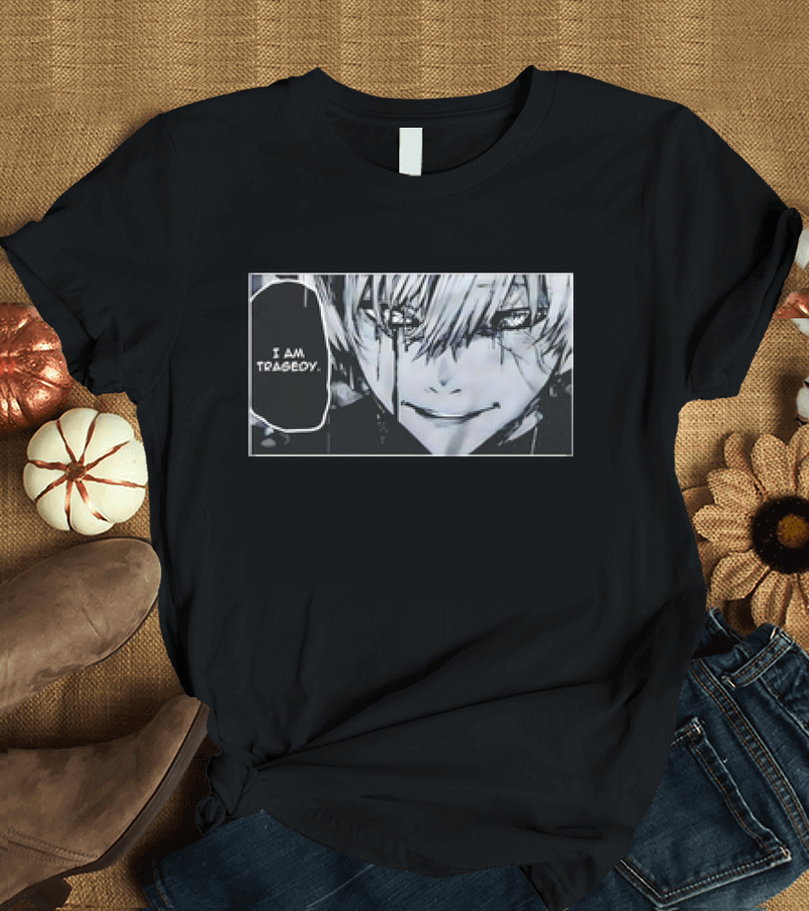 Kaneki Ken I Am Tragedy Manga Panel Anime Tokyo Ghoul T-Shirt