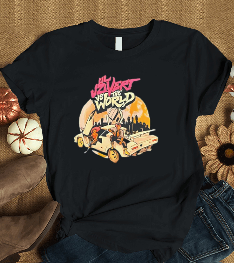Lil Uzi Vert vs The World Vintage Car Sunset Scene T-Shirt