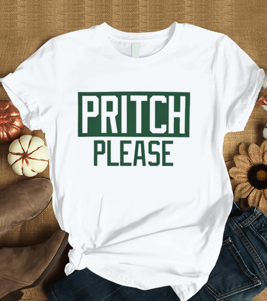 Boston Celtics Basketball Pritch Please T-Shirt