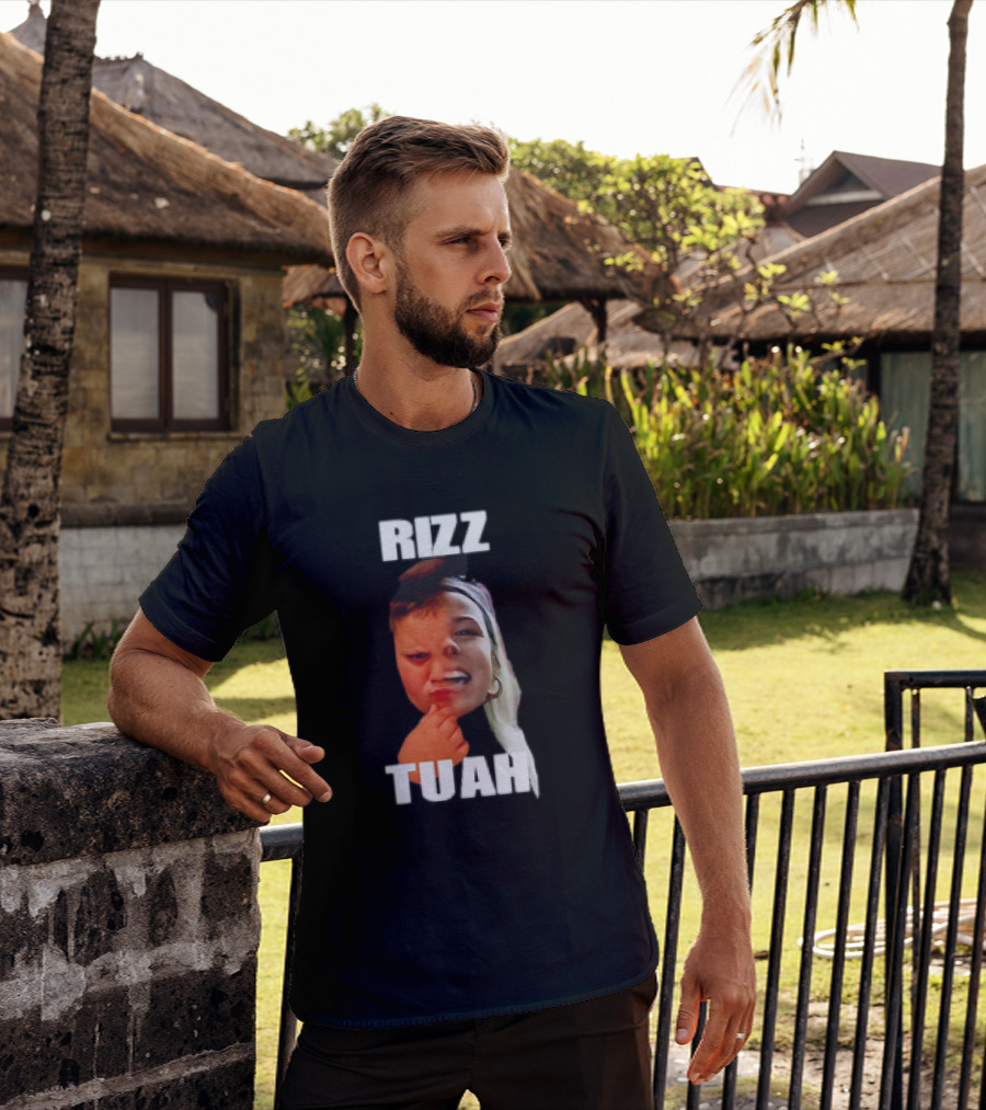 Rizz Tuah Hawk Rizzler Face Mashup T-Shirt