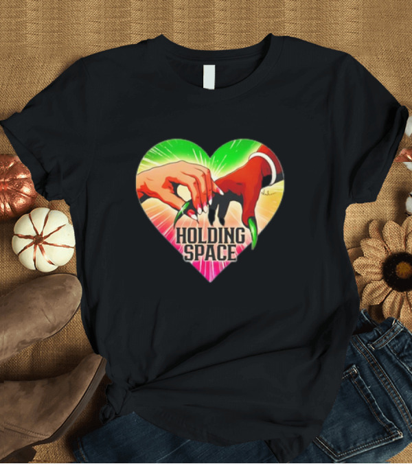 T-Shirt: Ariana Family Holding Space Heart Symbol Connection T-Shirt Ariana Family Holding Space Heart Symbol Connection T-Shirt