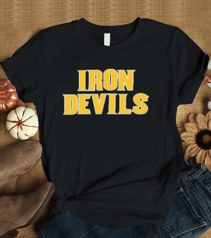 ASU Iron Devils Team Symbol Iconic Yellow T-Shirt