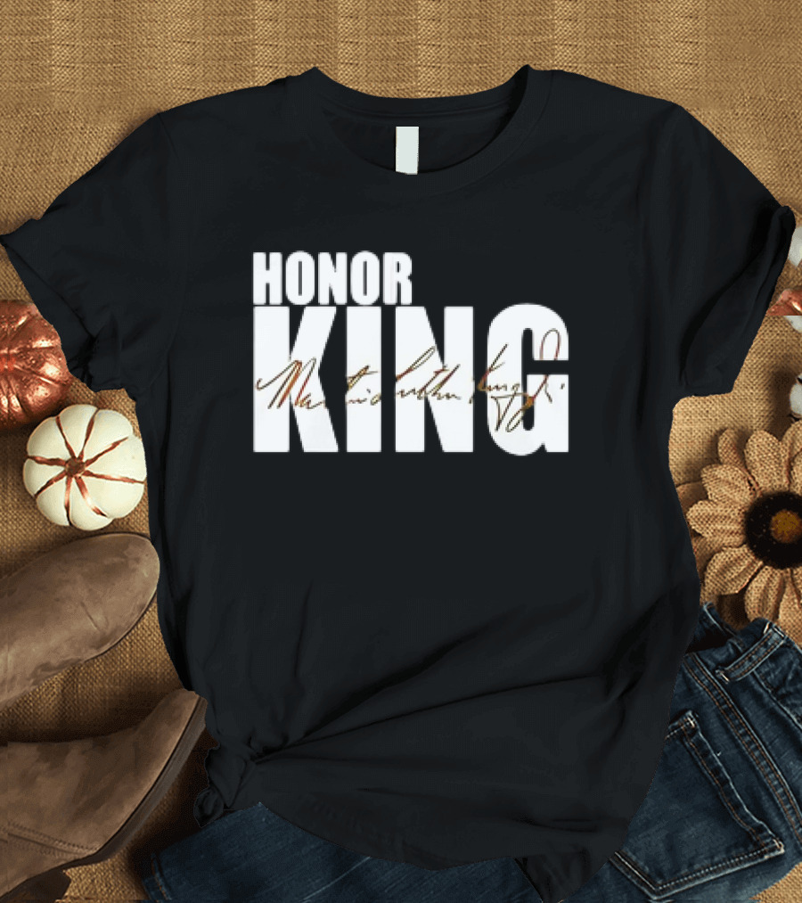 HONOR KING Dallas Mavericks 2025 Martin Luther King Day Signature T-Shirt