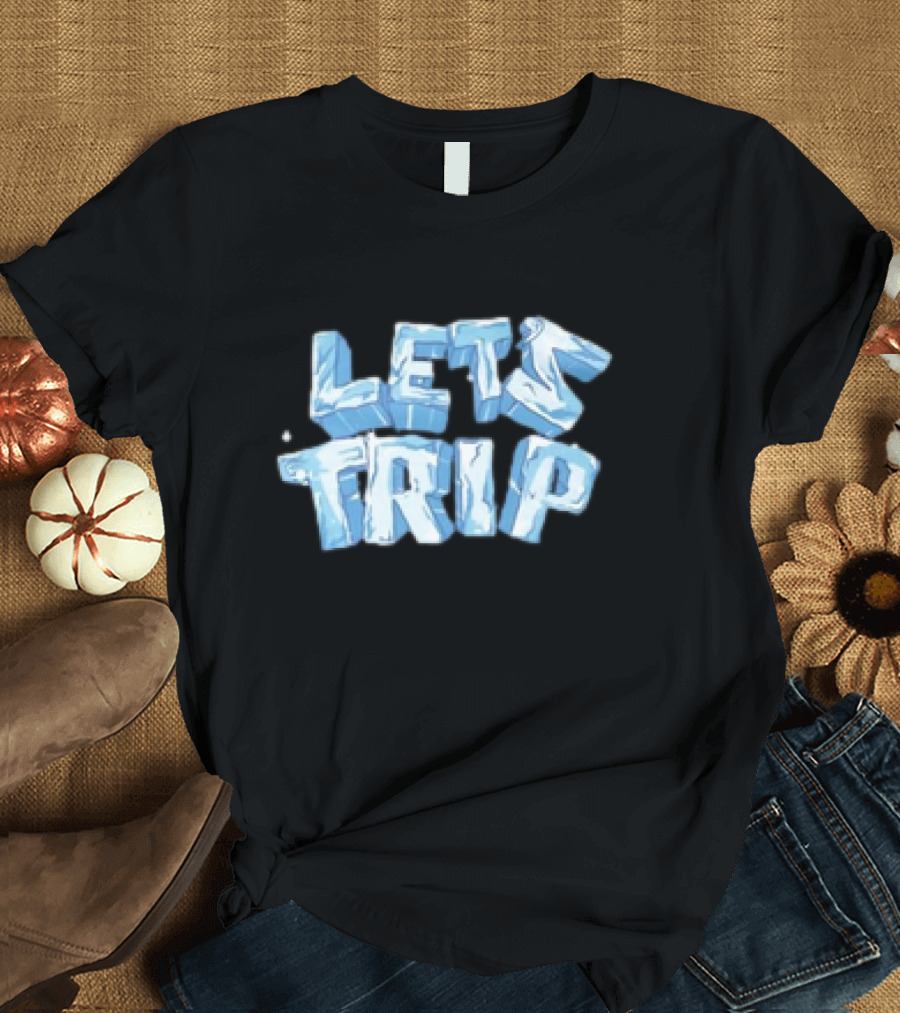 LET'S TRIP ICE BLOCK LETTERING T-Shirt