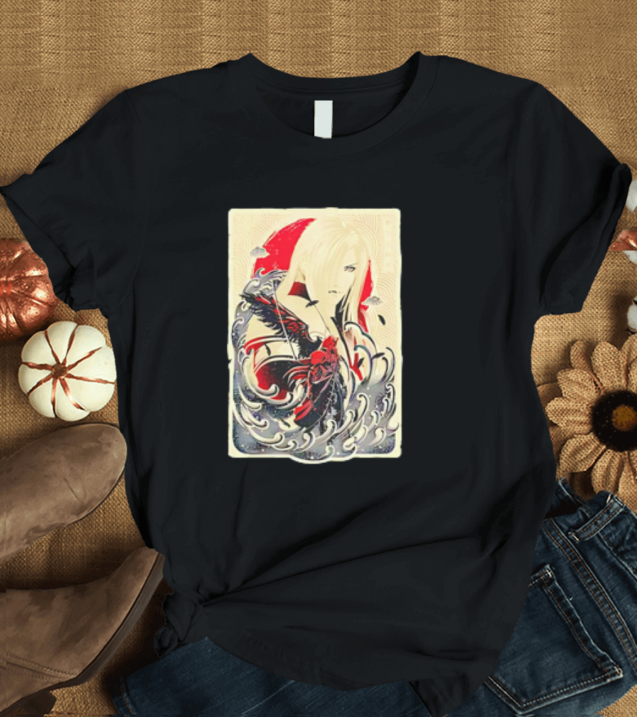 Sephiroth Final Fantasy Great Wave Inspired T-Shirt