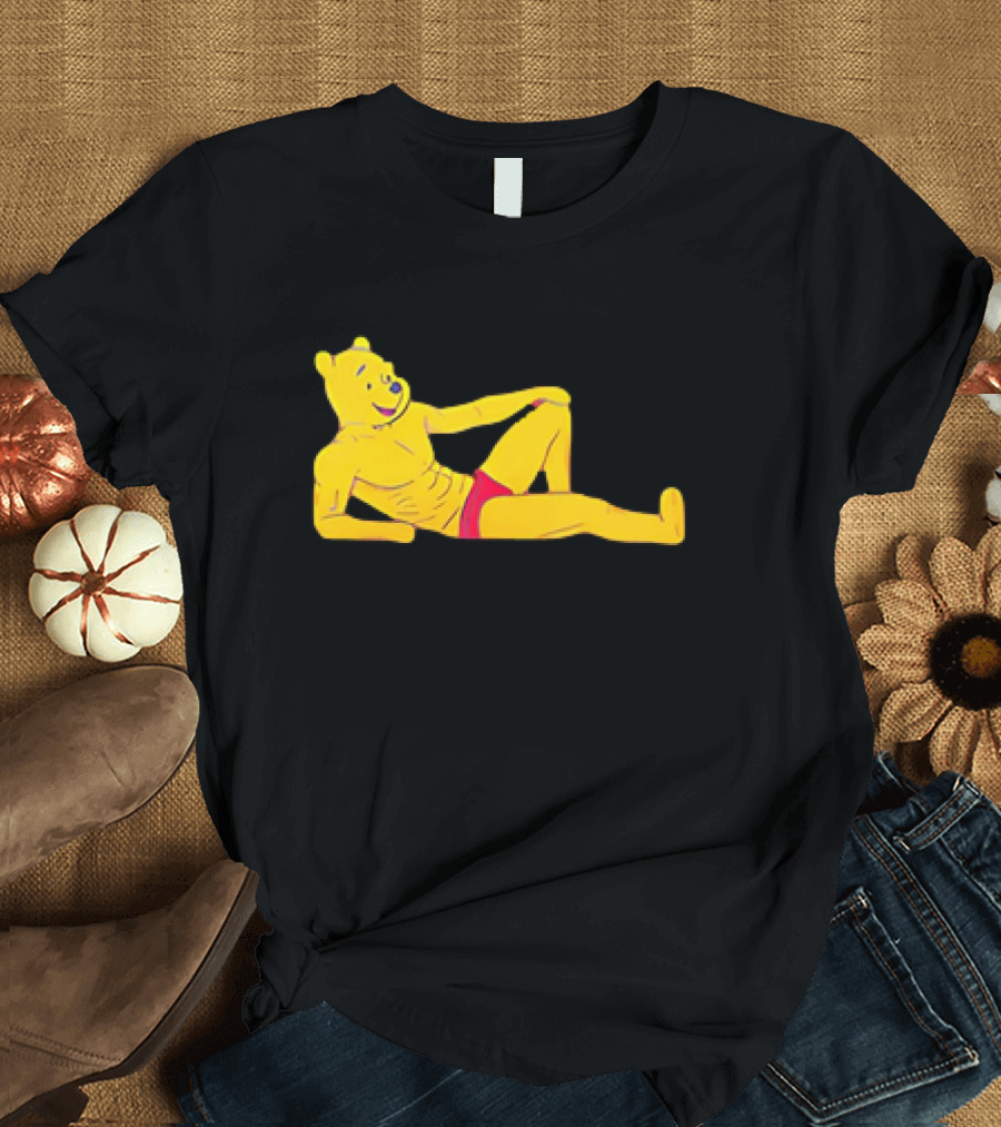 Winnie The Pooh Buff Bodybuilder Funny T-Shirt