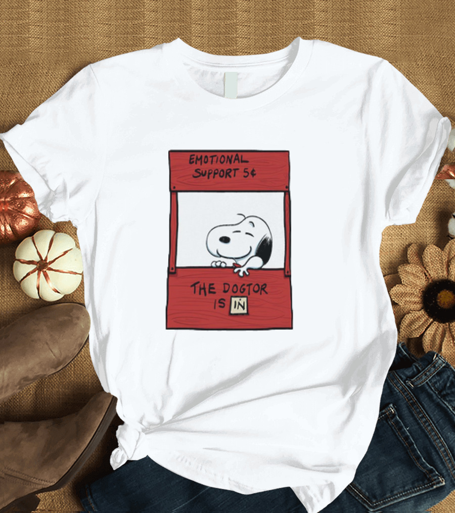 Emotional Support The Dogtor Is In T-Shirt