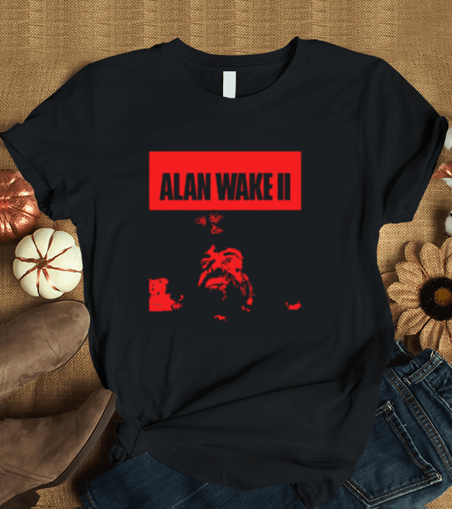 Alan Wake II Red Classic Horror T-Shirt