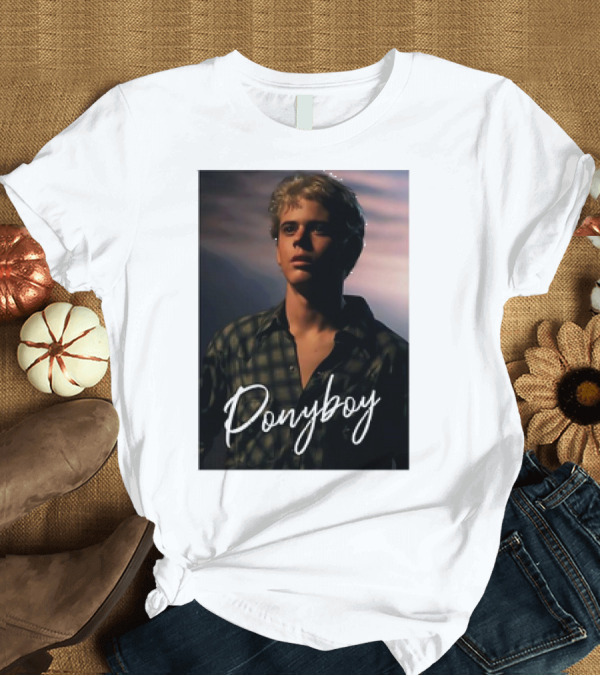 T-Shirt: Ponyboy Curtis The Outsiders 80s Movie Character T-Shirt Ponyboy Curtis The Outsiders 80s Movie Character T-Shirt