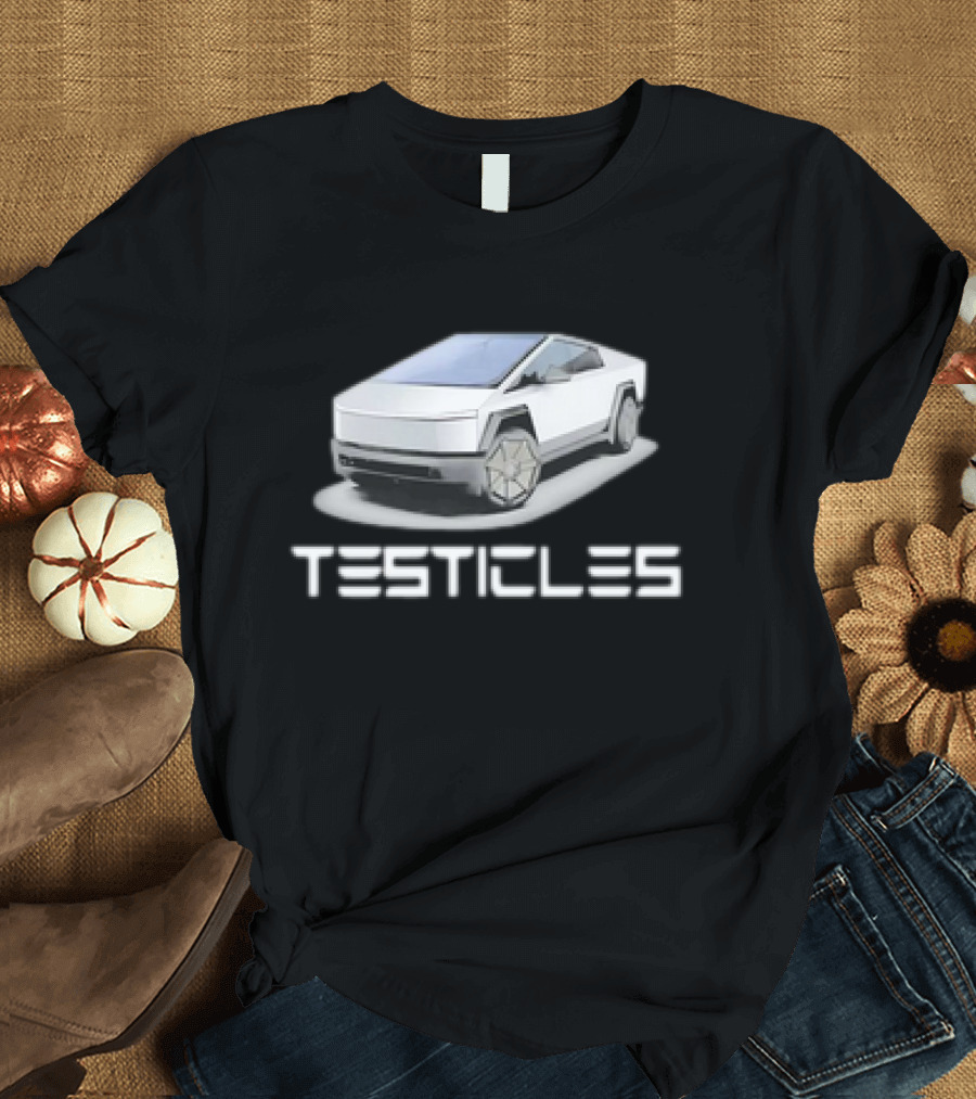 Testicles Cybertruck Parody Vintage Car T-Shirt