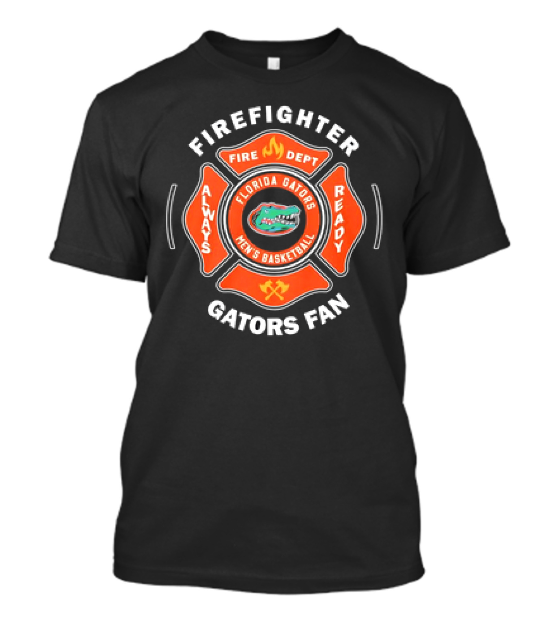Firefighter Florida Gators Men's Basketball Always Ready Gators Fan T-Shirt