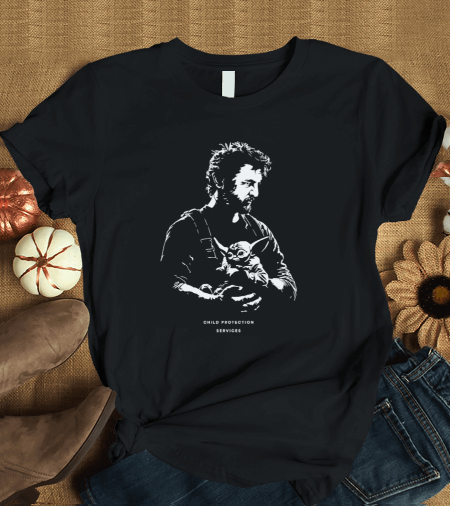 Child Protection Services Mandalorian Baby Yoda Mashup T-Shirt