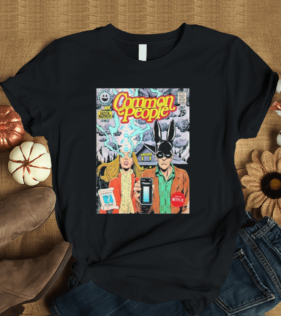 Black Mirror Comics Common People Netflix 2025 T-Shirt