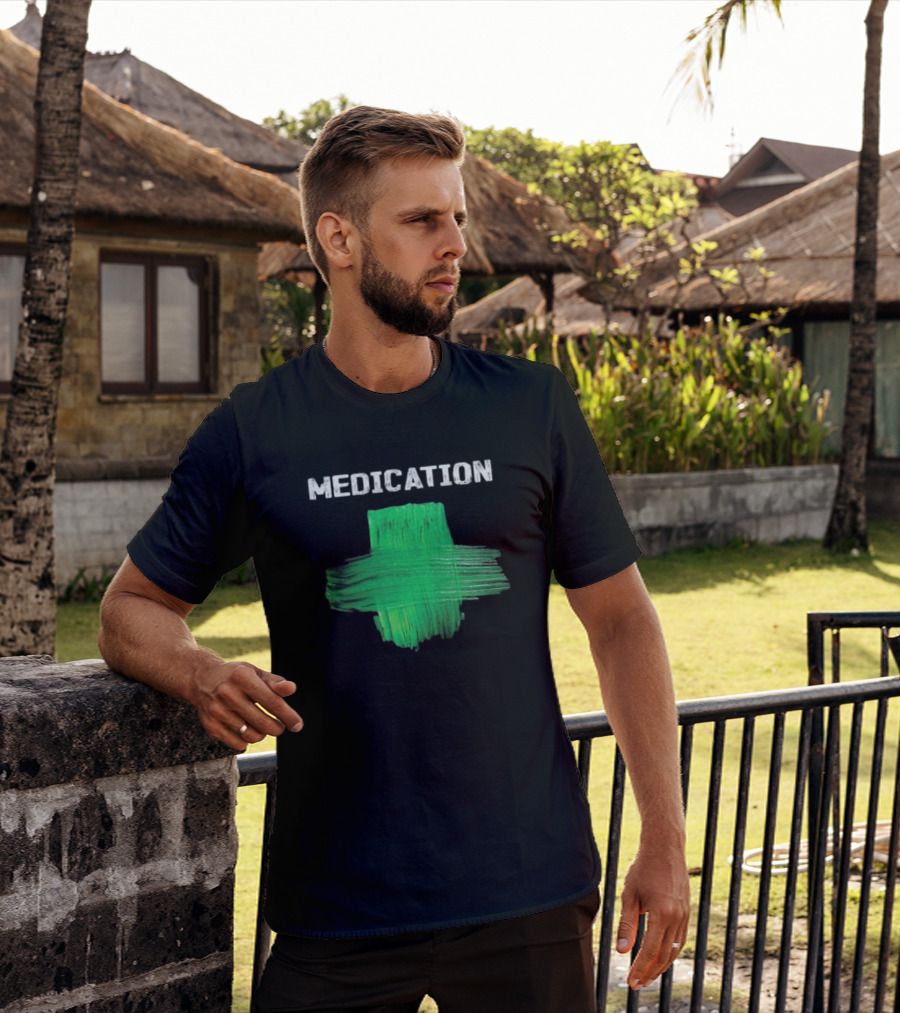 Damian Marley Medication Green Cross T-Shirt
