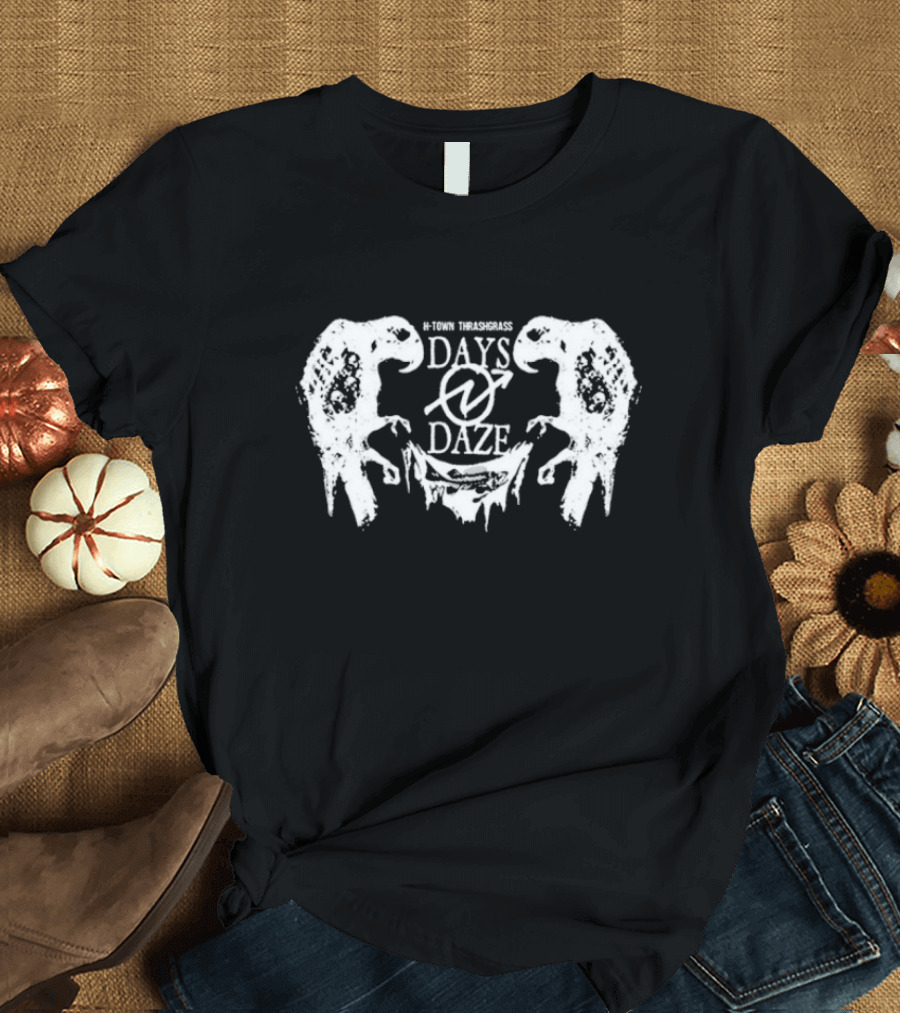 Days N’ Daze H-Town Thrash Grass Parrot Symbol Design T-Shirt