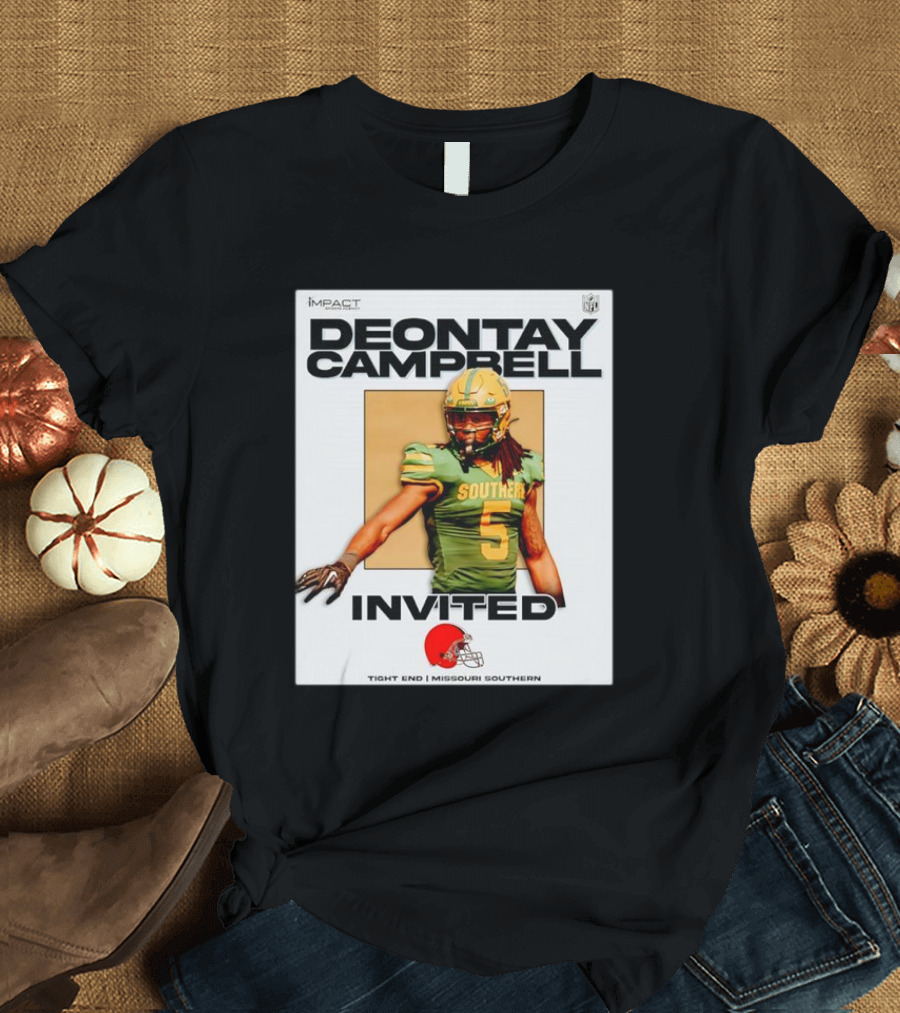 Deontay Campbell NFL Invited Tight End Missouri Southern Football Impact T-Shirt