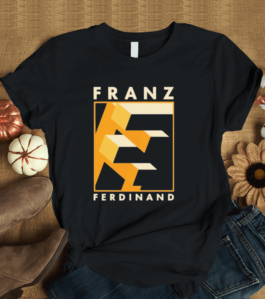 Franz Ferdinand Orange Geometric E T-Shirt