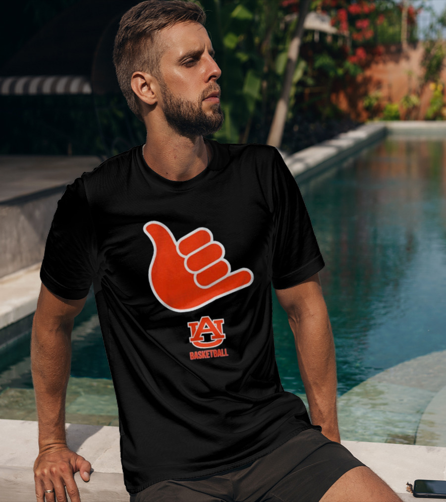 Auburn Basketball AU Shaka Hand Sign T-Shirt