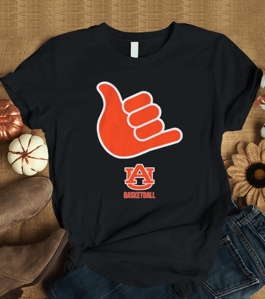 Auburn Basketball AU Shaka Hand Sign T-Shirt