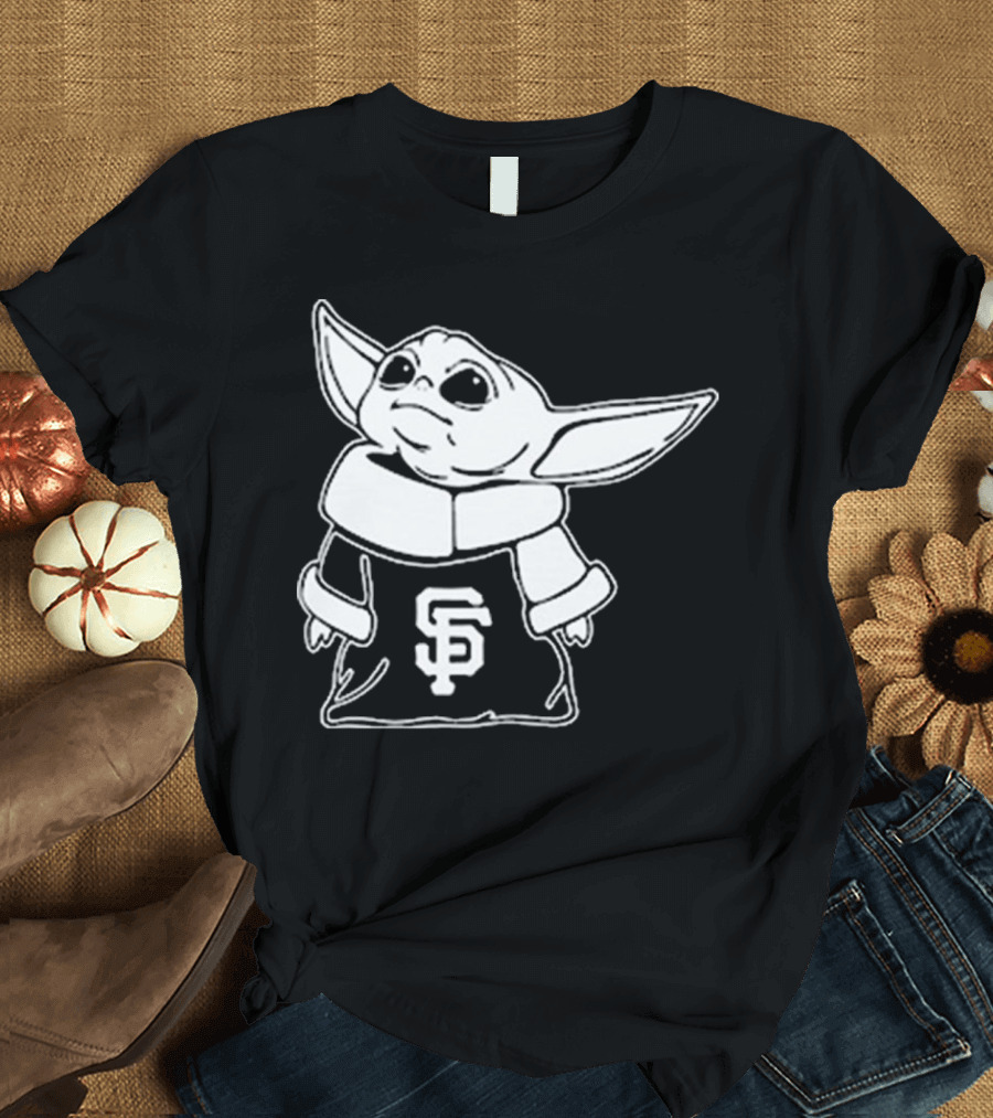 Baby Yoda SF Giants Fan Apparel T-Shirt