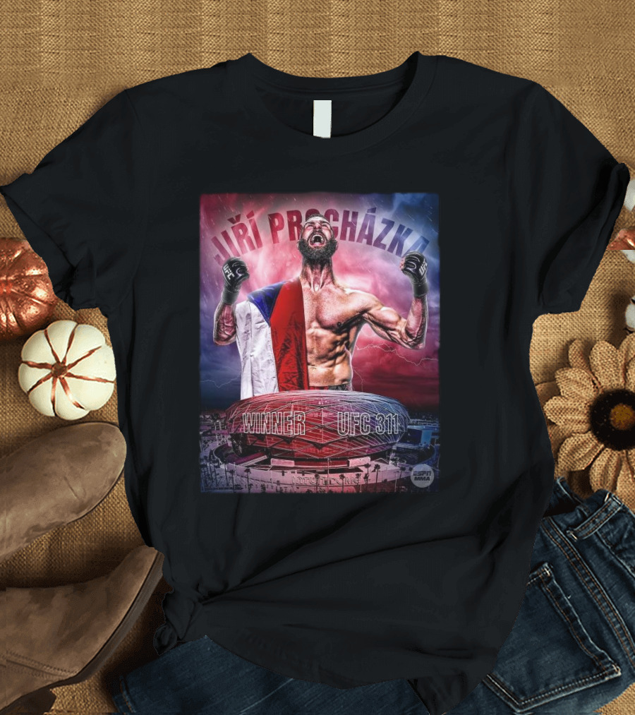 Jiri Prochazka Winner UFC 311 ESPN MMA T-Shirt