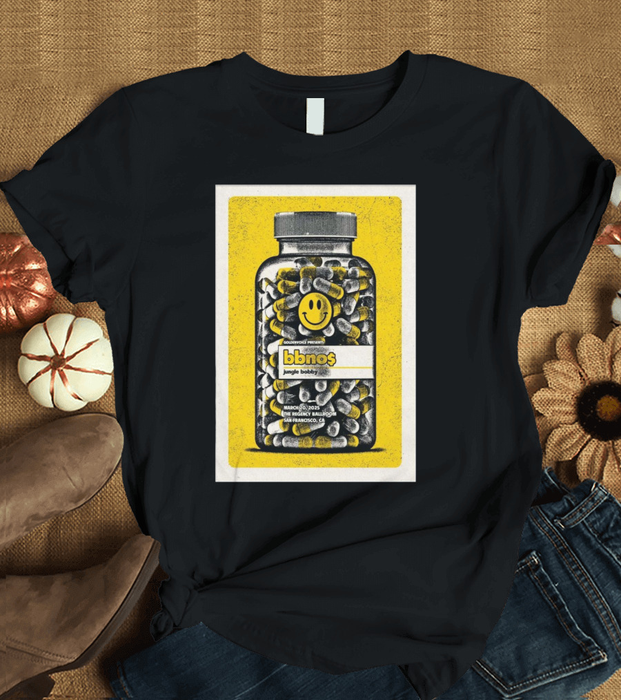 Goldenvoice Presents Bbno$ Jungle Bobby The Regency Ballroom San Francisco CA March 20 2025 T-Shirt