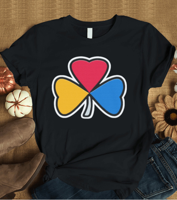 T-Shirt: Pittsburgh Steelers Steel Shamrock Heart Colors T-Shirt Pittsburgh Steelers Steel Shamrock Heart Colors T-Shirt
