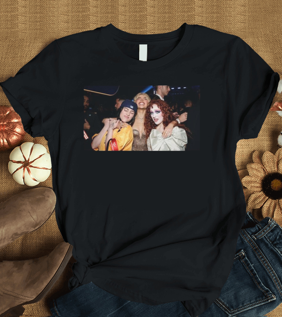 Billie Eilish Sabrina Carpenter Chappell Roan Grammy Event T-Shirt