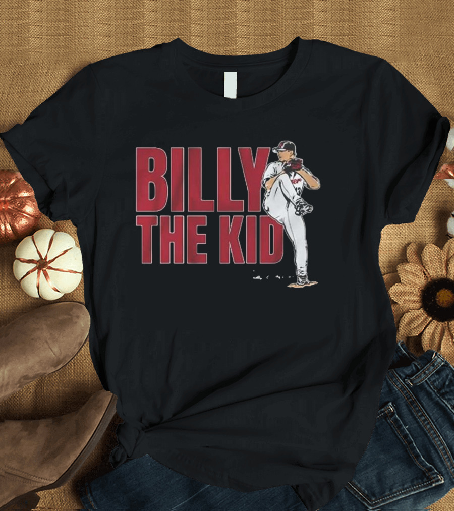 Billy The Kid Pitching Stance Tribute T-Shirt