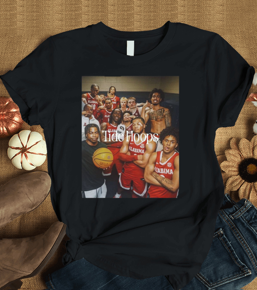 Tide Hoops Alabama Crimson Tide Basketball Team T-Shirt