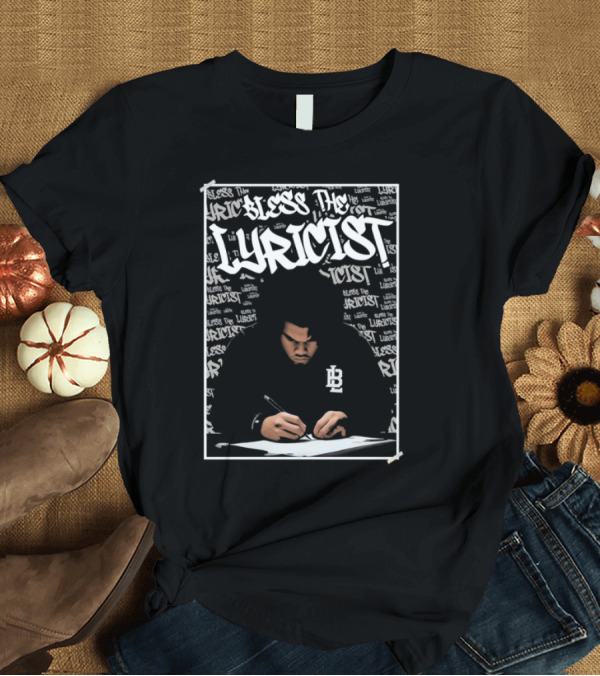 T-Shirt: Bless The Lyricist Graffiti Style Music Writing T-Shirt Bless The Lyricist Graffiti Style Music Writing T-Shirt
