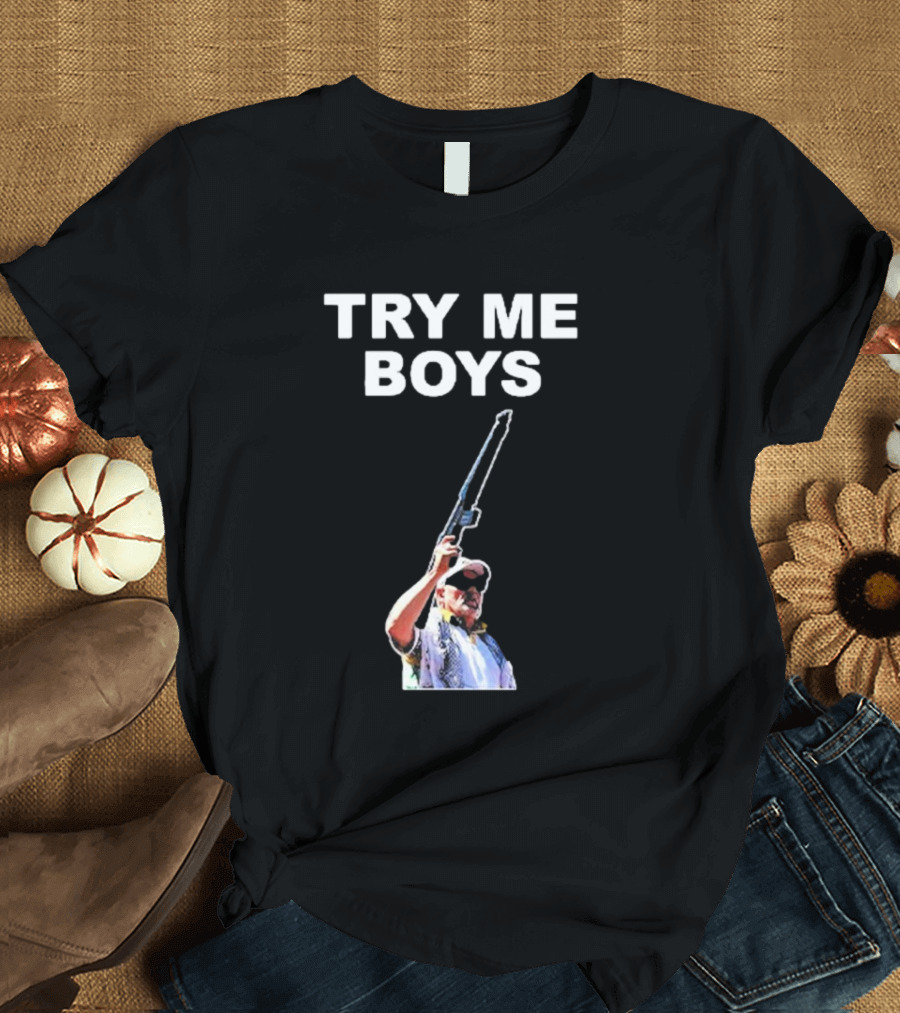 Carl Niehaus Try Me Boys Pro Gun T-Shirt