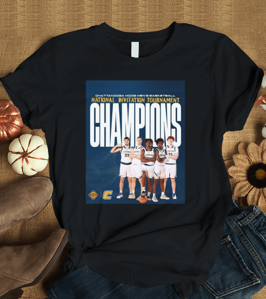 Chattanooga Mocs Men’s Basketball National Invitation Tournament Champions 2025 T-Shirt