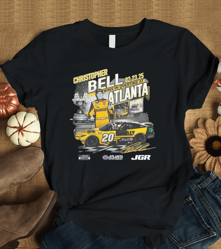 Christopher Bell Adult 1-spot Ambetter Health 400 Atlanta Win T-Shirt