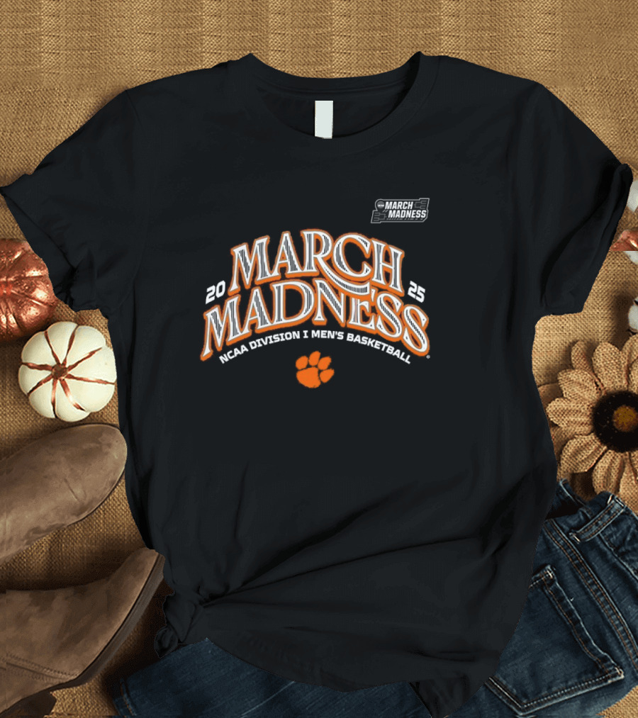 Clemson Men’s Basketball 2025 March Madness Bound T-Shirt