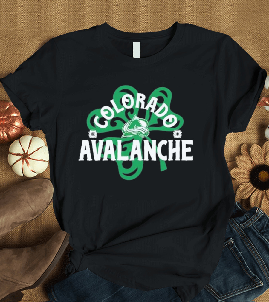 Colorado Avalanche St. Patrick’s Day Richmond Shamrock 2025 T-Shirt
