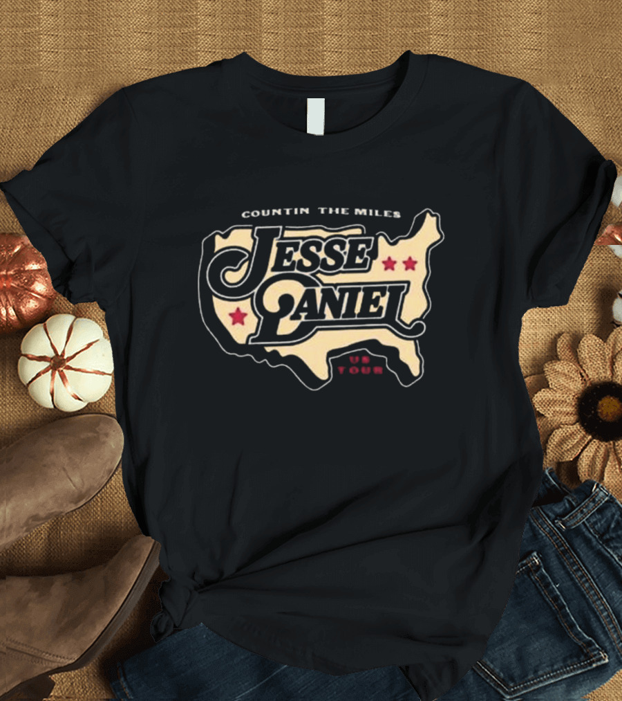 Countin’ The Miles Jesse Daniel Us Tour T-Shirt