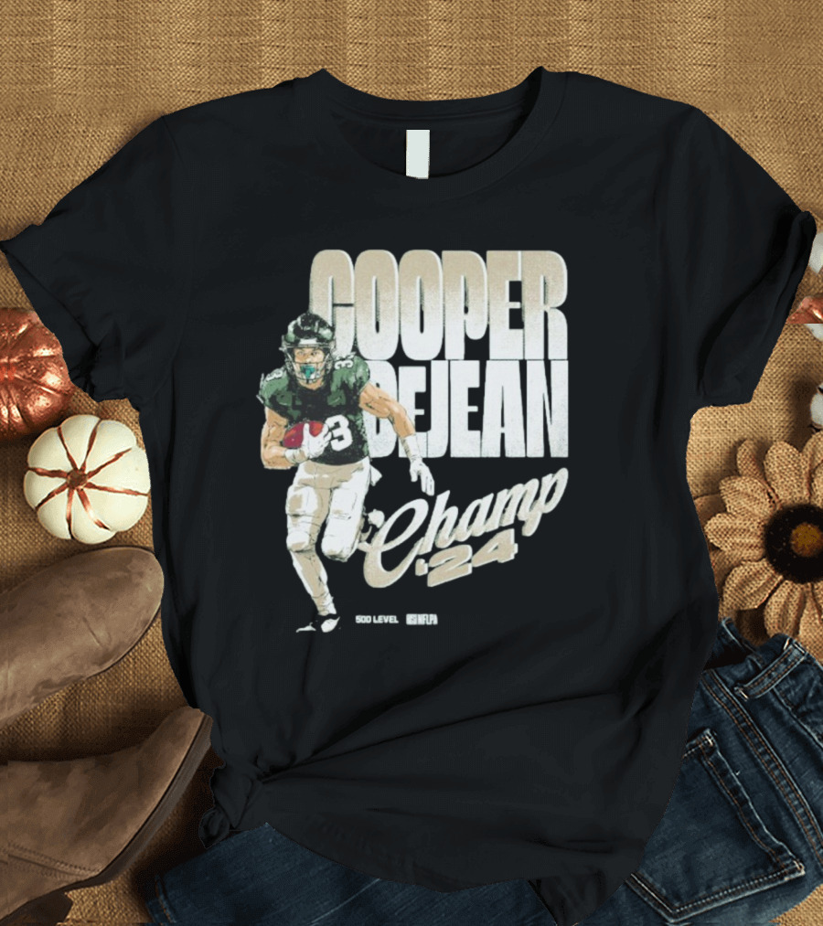 Cooper DeJean 2024 Philadelphia Eagles Champions T-Shirt