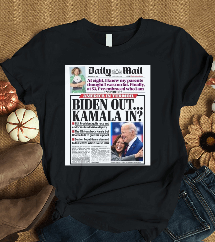 Daily Mail Biden Out Kamala In T-Shirt
