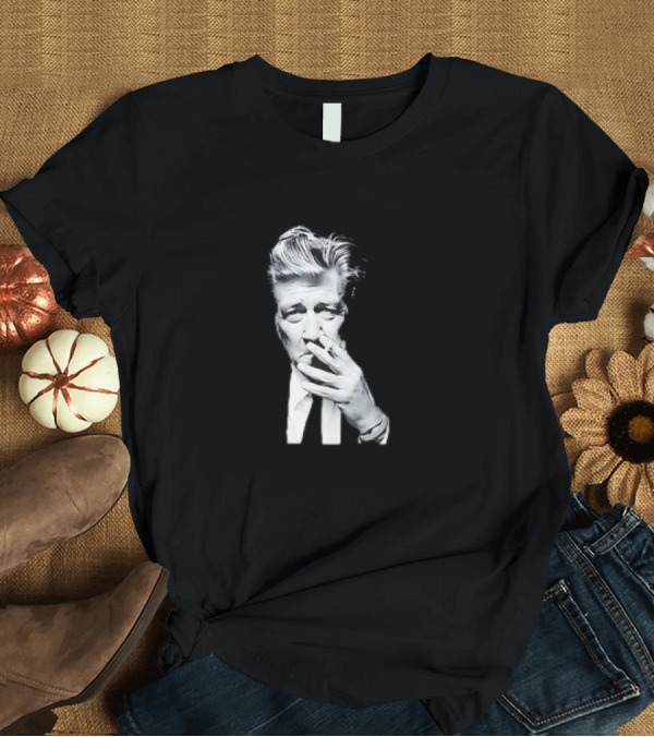 T-Shirt: David Lynch smoking T-Shirt David Lynch smoking T-Shirt