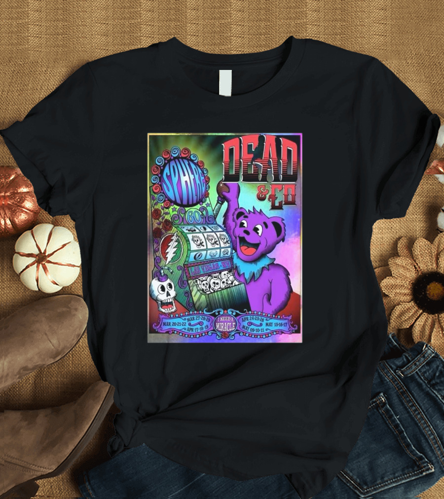 Dead And Company Live At Sphere Las Vegas 2025 Bertha Jackpot T-Shirt