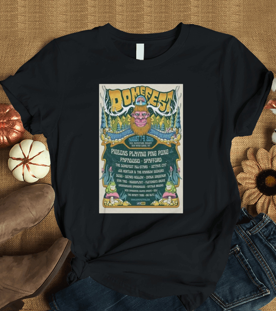 Domefest Live In New River Gorge, WV August 7-9 2025 T-Shirt