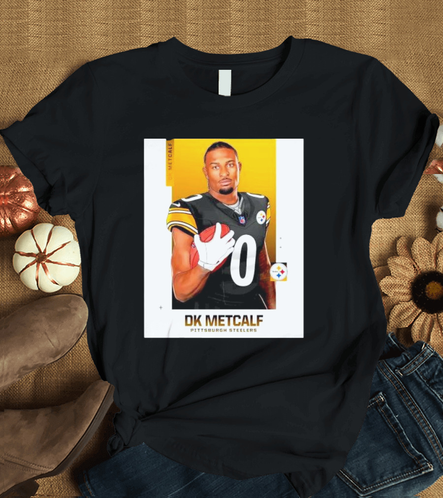 DK Metcalf Pittsburgh black and gold carton T-Shirt