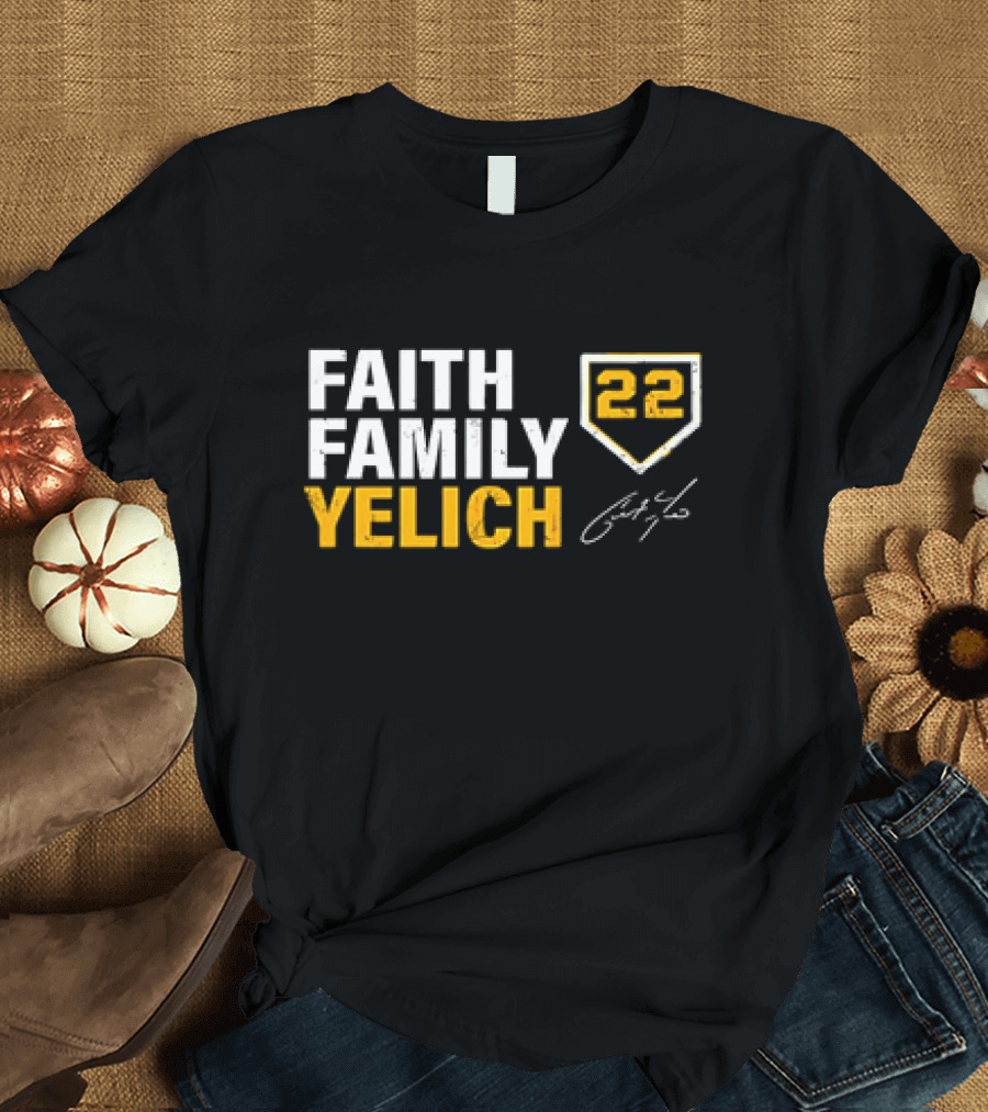 Faith Family Yelich 22 signature T-Shirt