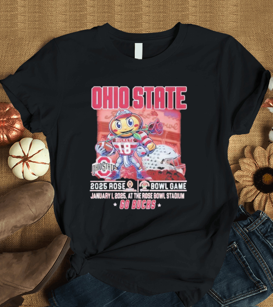 Go Bucks Ohio State Rose Bowl Game 2025 T-Shirt